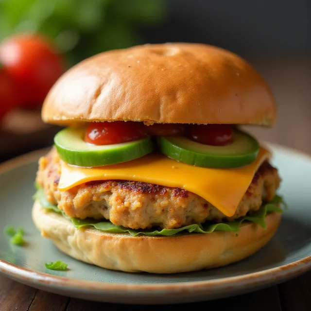 Ground Chicken Taco Burgers