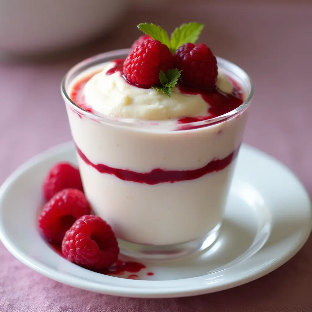 Raspberry White Chocolate Mousse