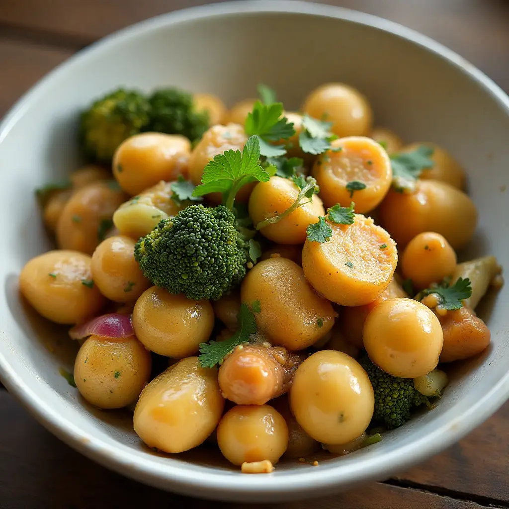 Peanut Chicken with Gnocchi
