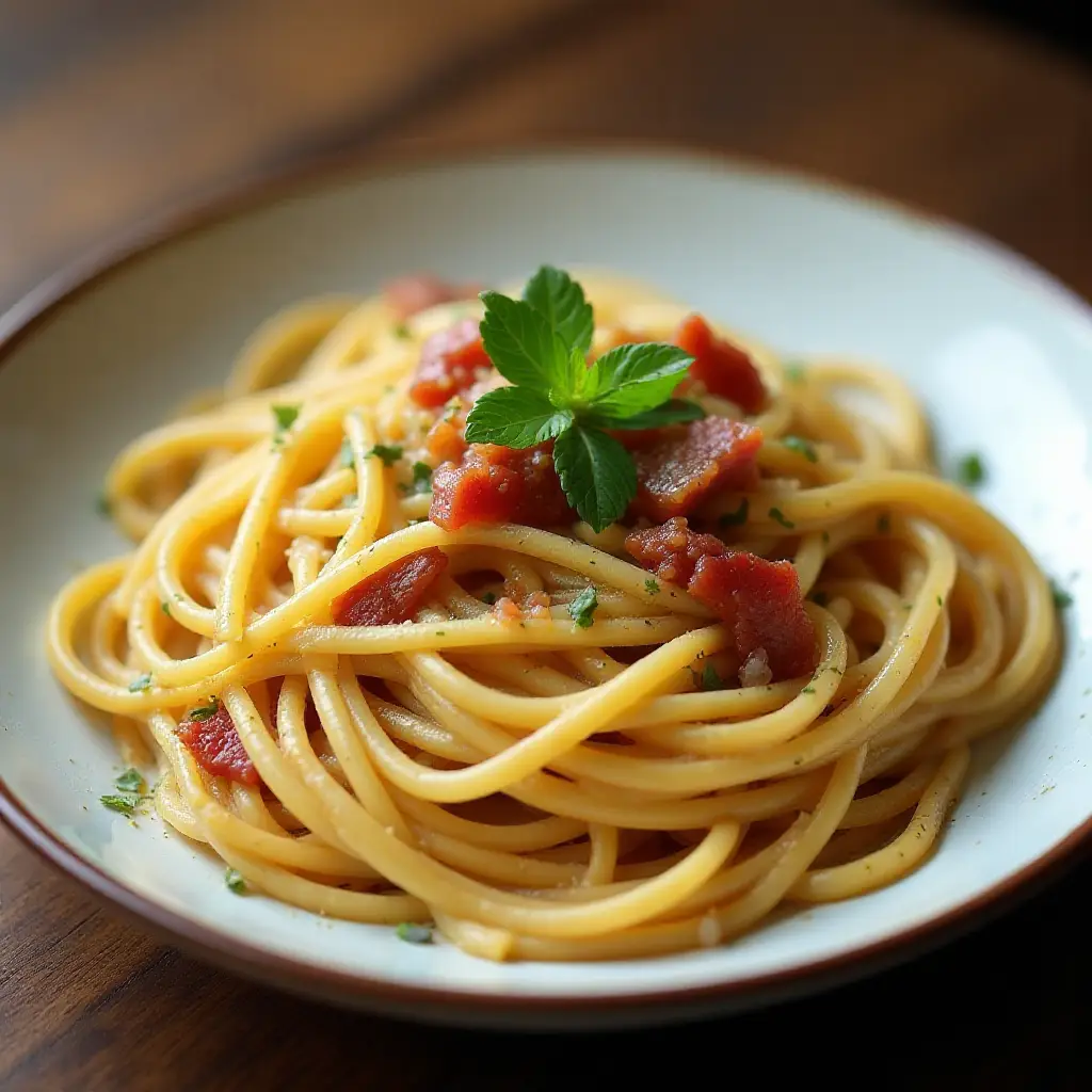 Spaghetti with Bacon