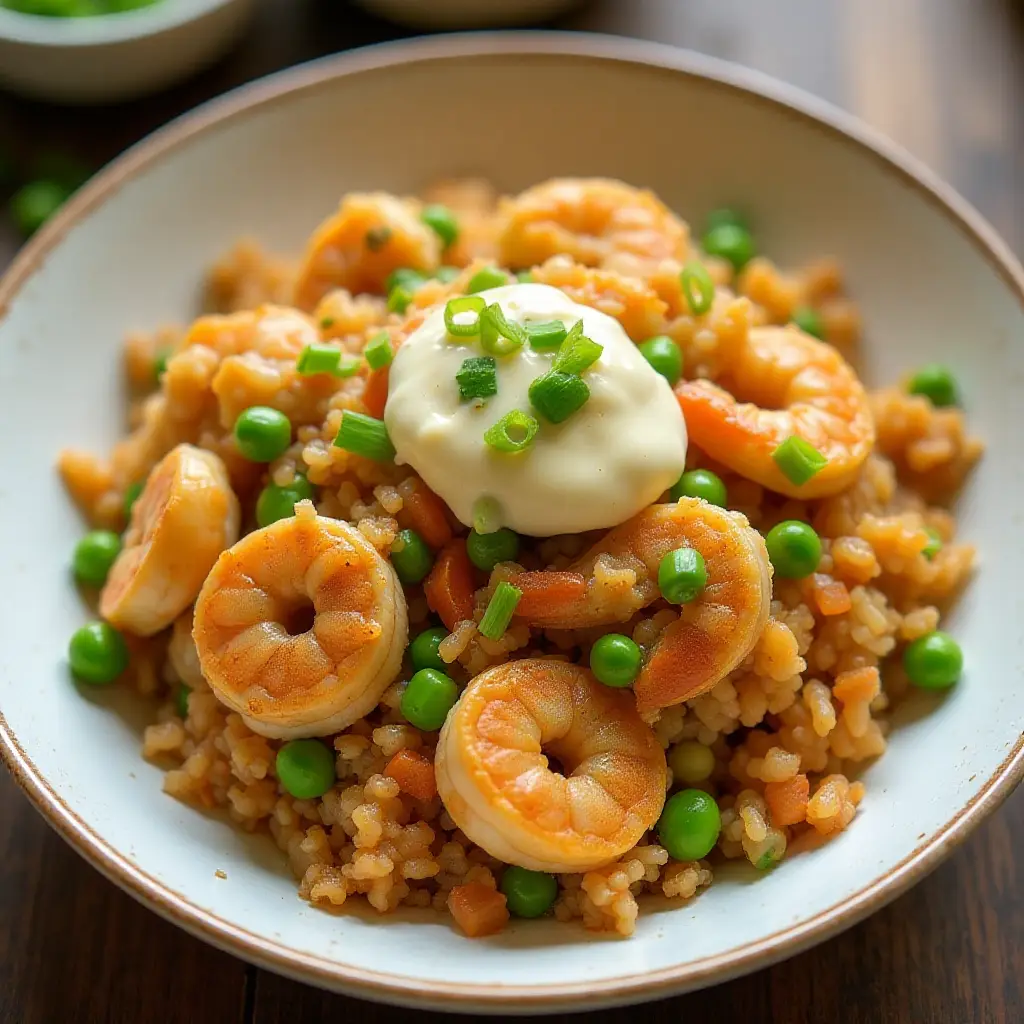 Air Fryer Shrimp Fried Rice