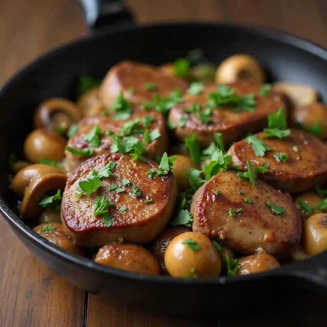 Garlic Butter Steak Bites With Mushrooms