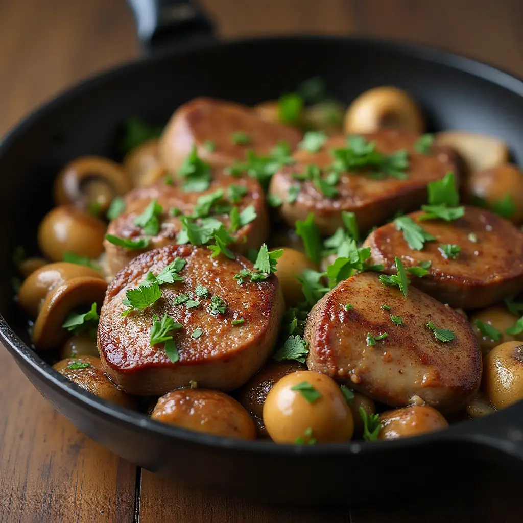 Garlic Butter Steak Bites With Mushrooms