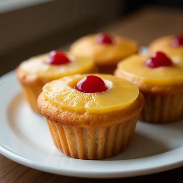 Pineapple Upside Down Cupcakes