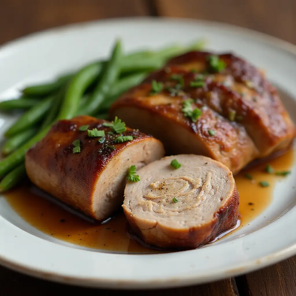 Brown Sugar and Balsamic Glazed Pork Tenderloin