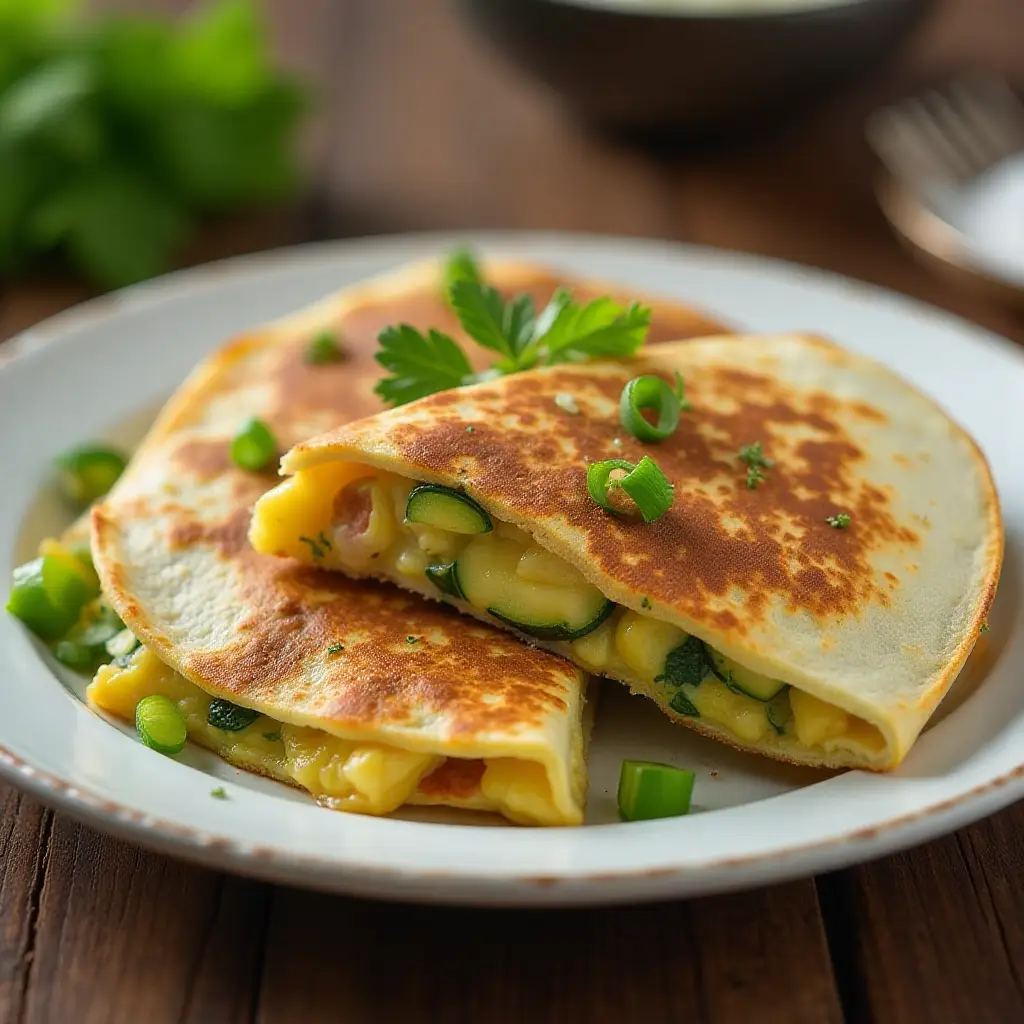 Zucchini Breakfast Quesadilla