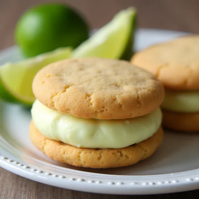 Key Lime Pie Sandwich Cookies