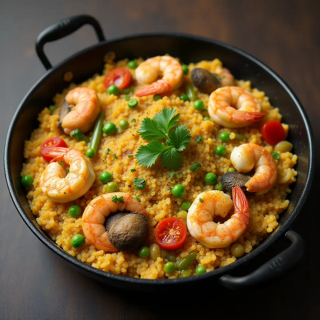 Authentic Seafood Paella