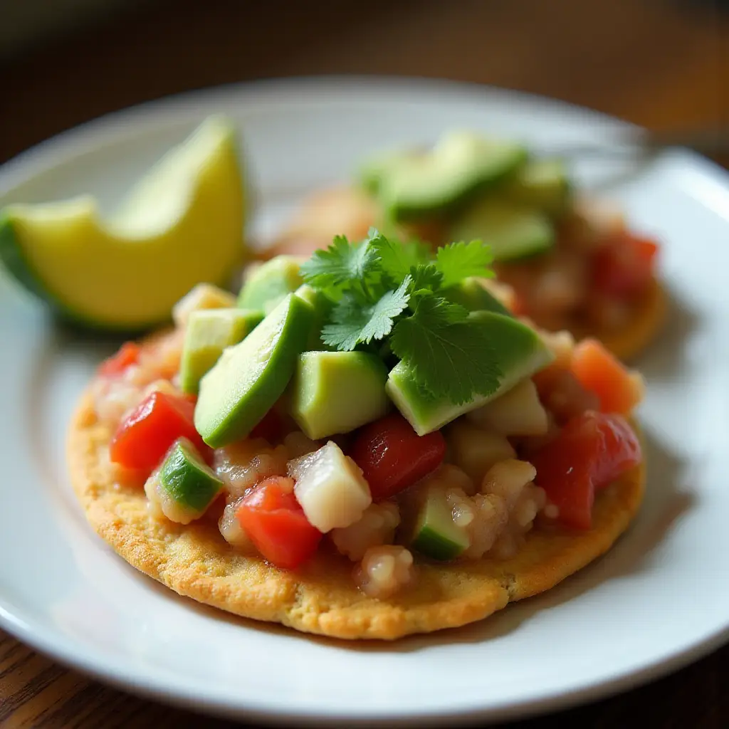 Soy Ceviche Tostadas