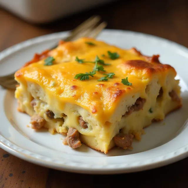 English Muffin Breakfast Strata