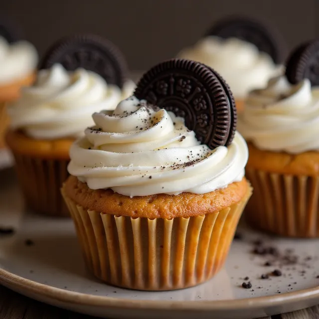 Pumpkin Oreo Cupcakes