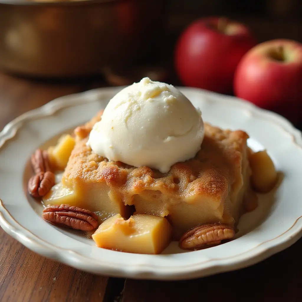 Apple Pecan Cobbler