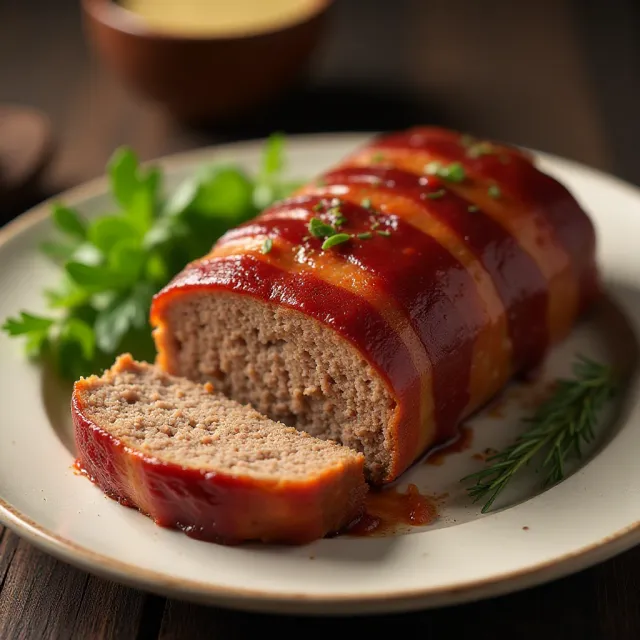 BBQ Bacon-Wrapped Meatloaf