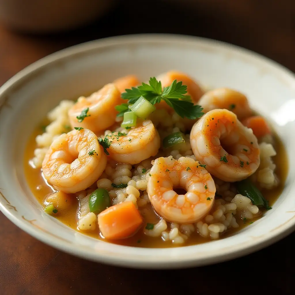 Microwave Shrimp Étouffée