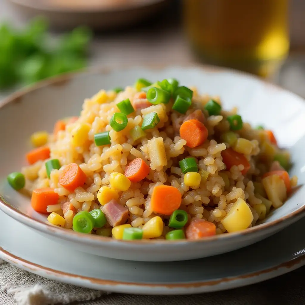 Pineapple Fried Rice with Ham