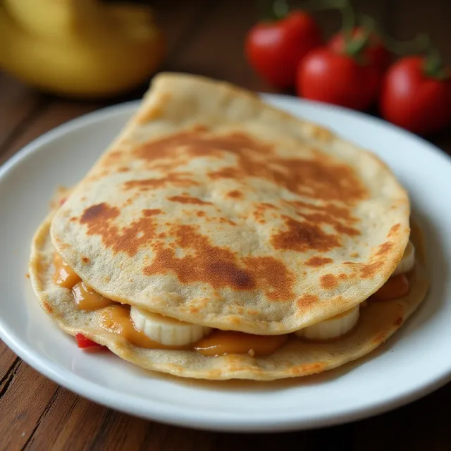 Peanut Butter Banana Quesadilla