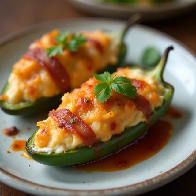Spicy Ramen-Stuffed Jalapenos