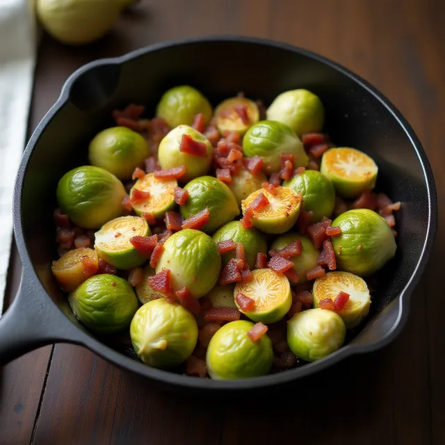 Quick Brussels and Bacon
