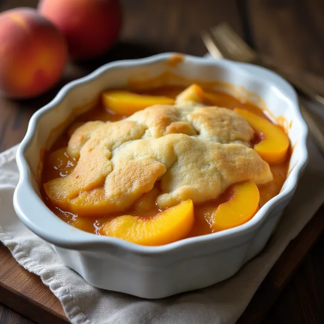 Easy Peach Cobbler