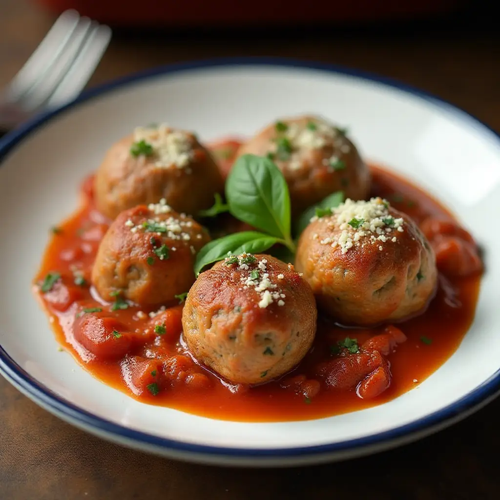 Italian Baked Meatballs