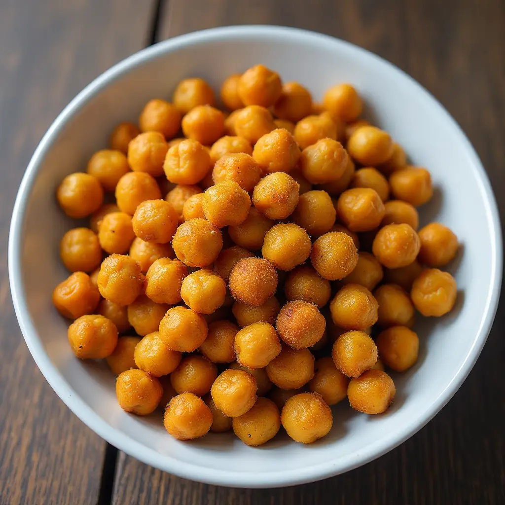 Spiced Air-Fried Chickpeas