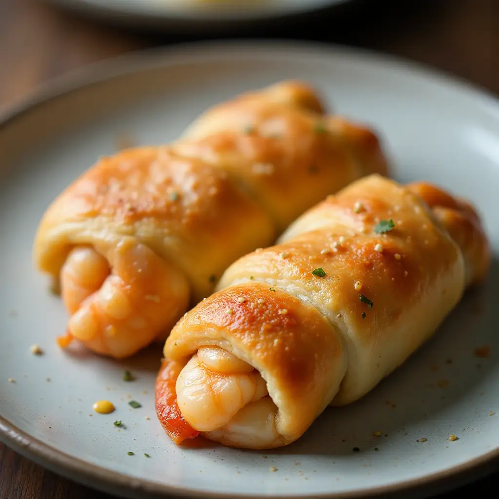 Garlic Shrimp in a Blanket