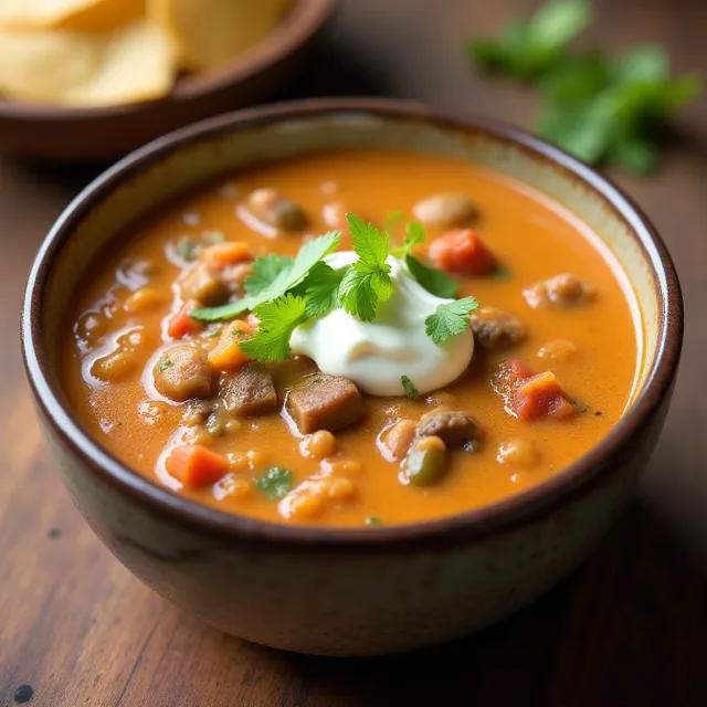 Creamy Keto Taco Soup with Ground Beef
