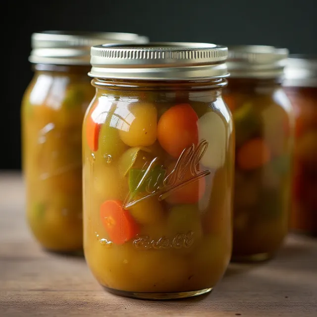 Green Tomato and Pepper Relish