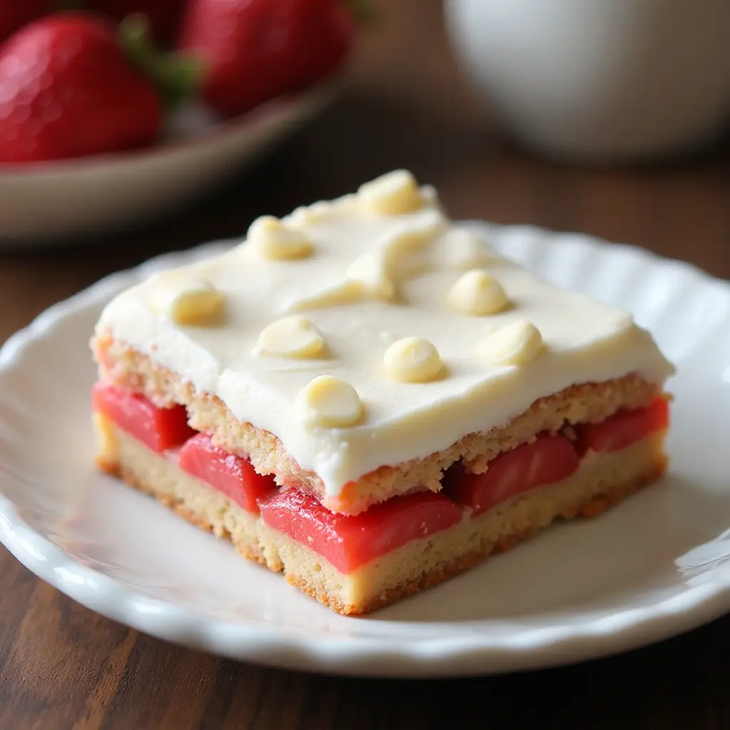 Strawberry White Chocolate Cookie Bars