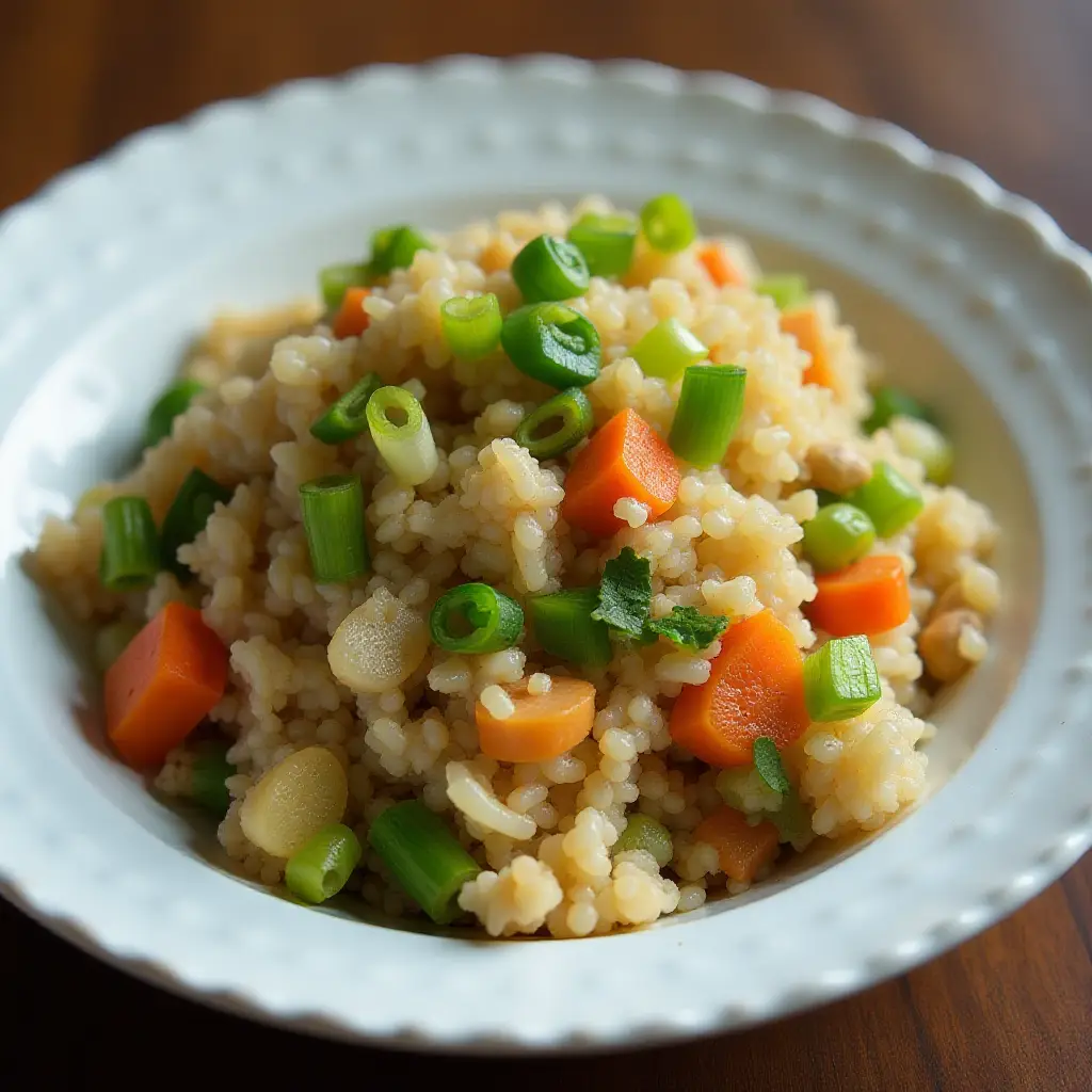 Vegetable Rice Pilaf in the Rice Cooker