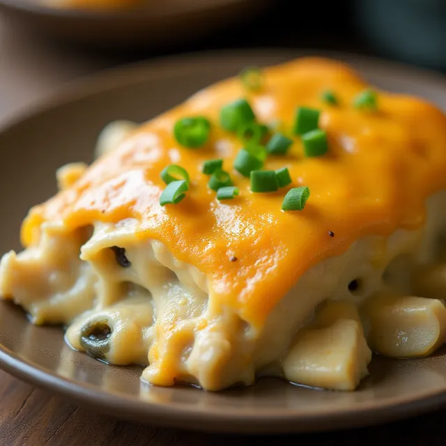 White Chicken Enchilada Slow-Cooker Casserole