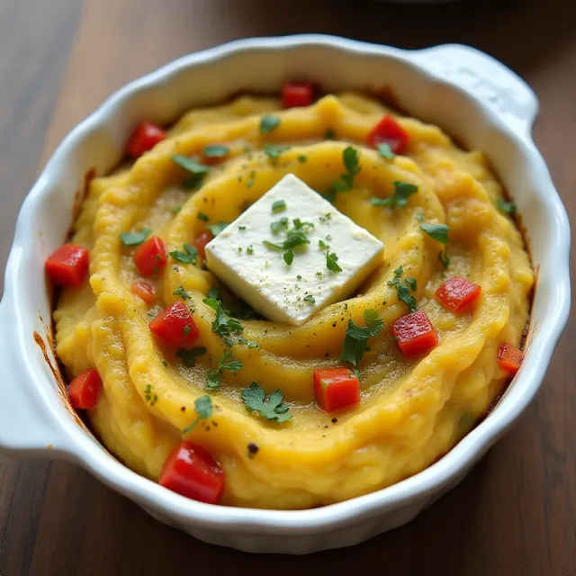 Baked Feta Mashed Potatoes