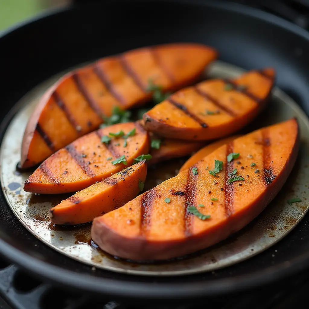 Grilled Sweet Potato Wedges