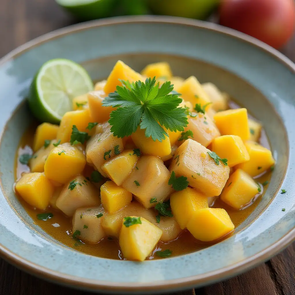 Halibut-Mango Ceviche