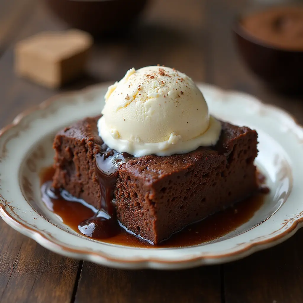 Microwave Chocolate Pudding Cake