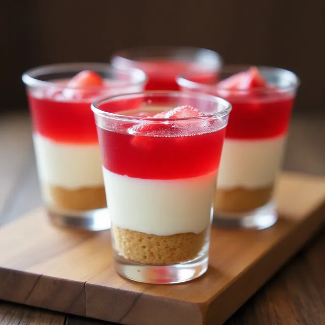Strawberry Cheesecake Jell-O Shots
