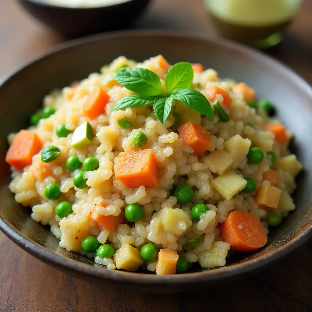 Brown Rice and Vegetable Risotto
