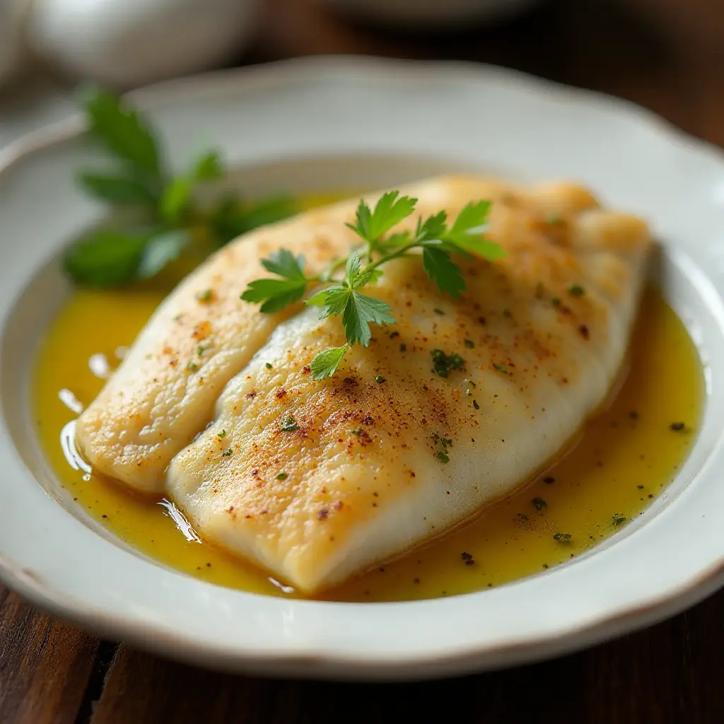 Baked Tilapia in Garlic and Olive Oil