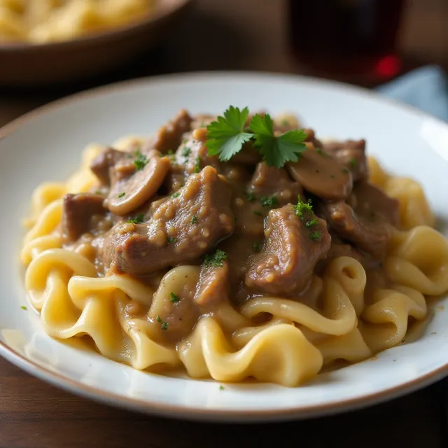 Elegant Beef Stroganoff