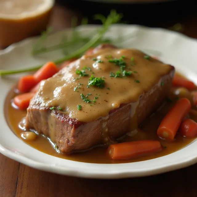 Three Packet Slow Cooker Roast