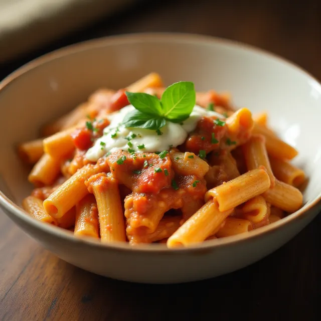 Fast Creamy Tomato Penne