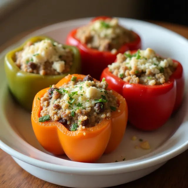 Greek-Style Stuffed Peppers
