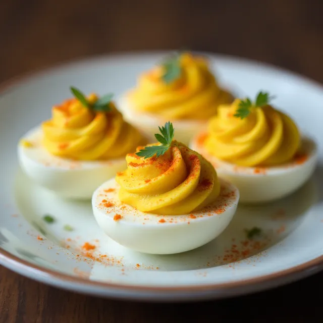 Sriracha Deviled Eggs