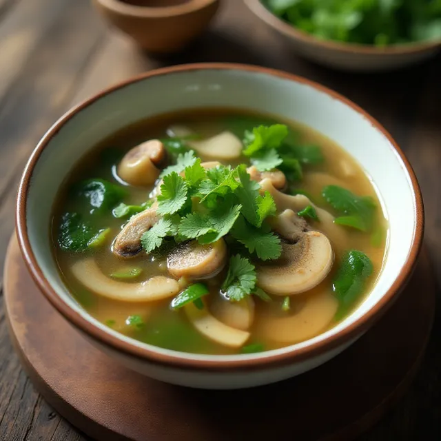 Mushroom Bok Choy Soup