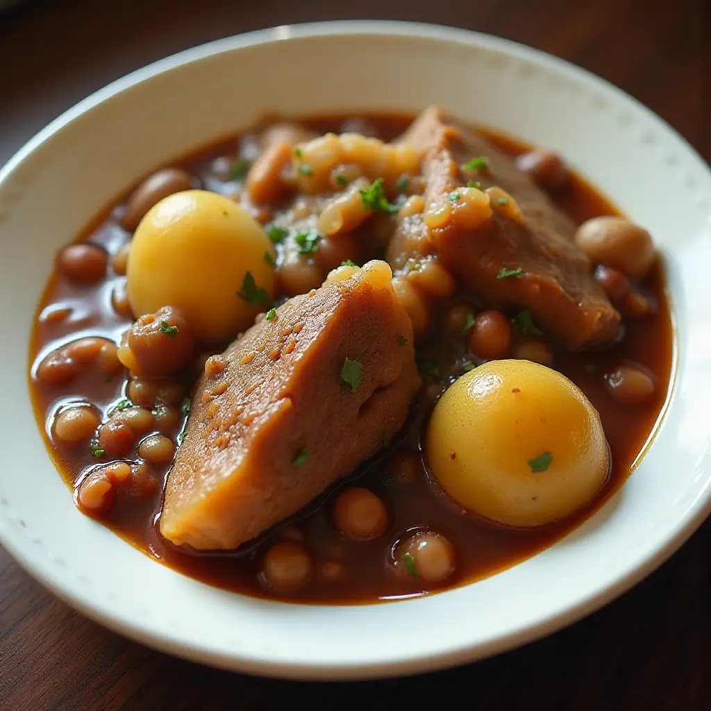 Mom's Authentic Kosher Cholent Recipe