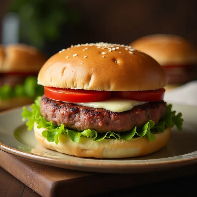 Air Fryer Hamburgers