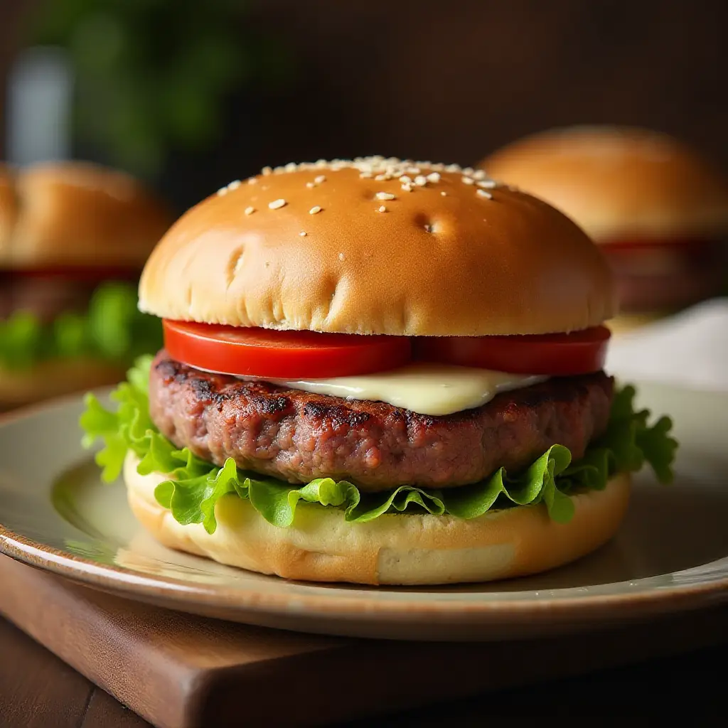 Air Fryer Hamburgers