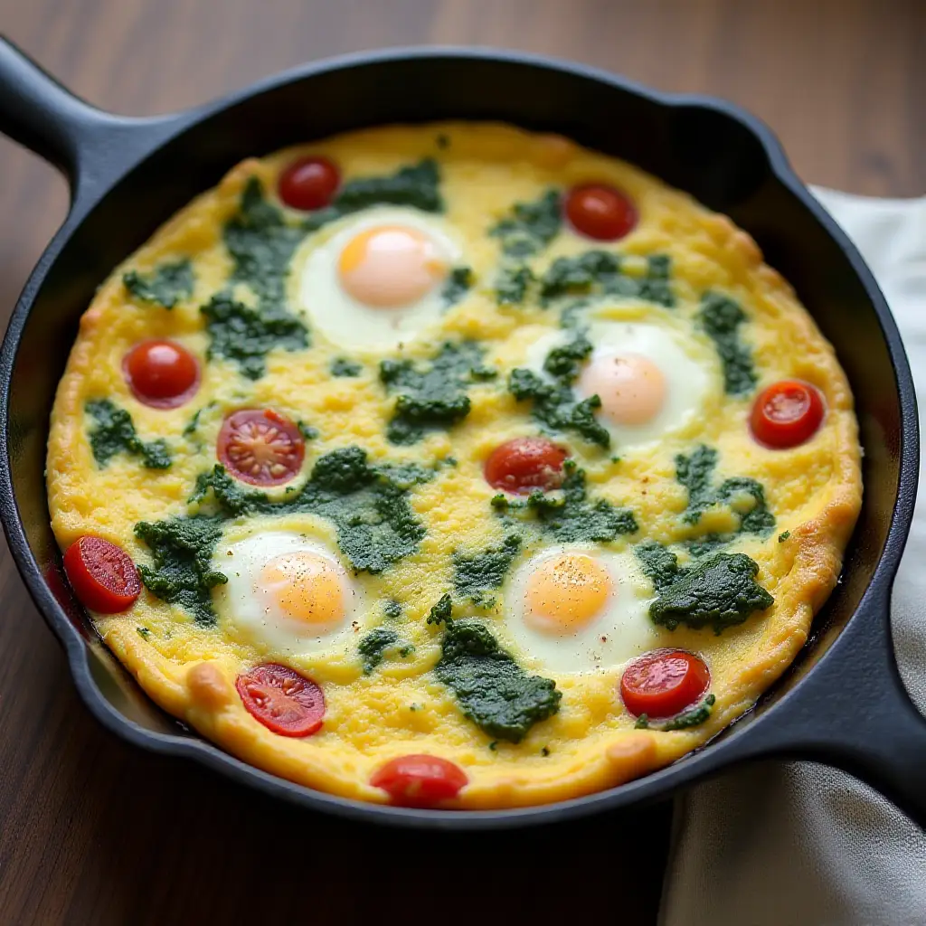 Frittata with Leftover Greens