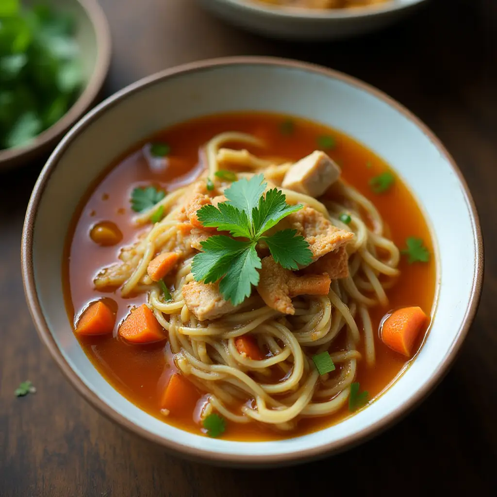 Chicken in Lemongrass Coconut Broth