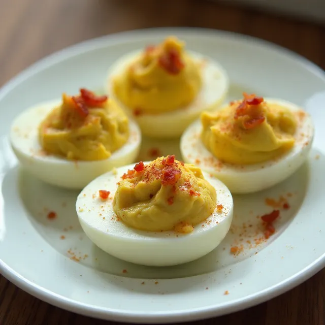 Avocado and Bacon-Stuffed Eggs